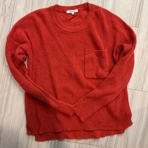 Rust colored Madewell sweater size small